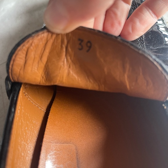 Tods Black Patent Leather Womens Loafers 39 - Picture 4 of 16